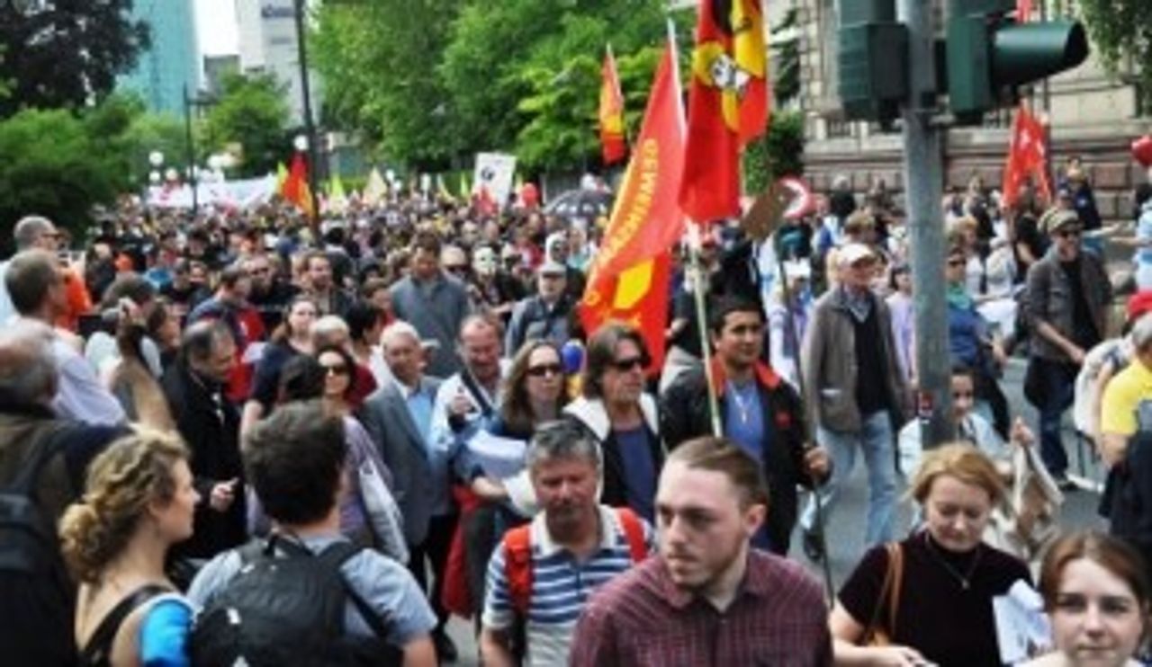 Blockupy-Demonstration in Frankfurt 