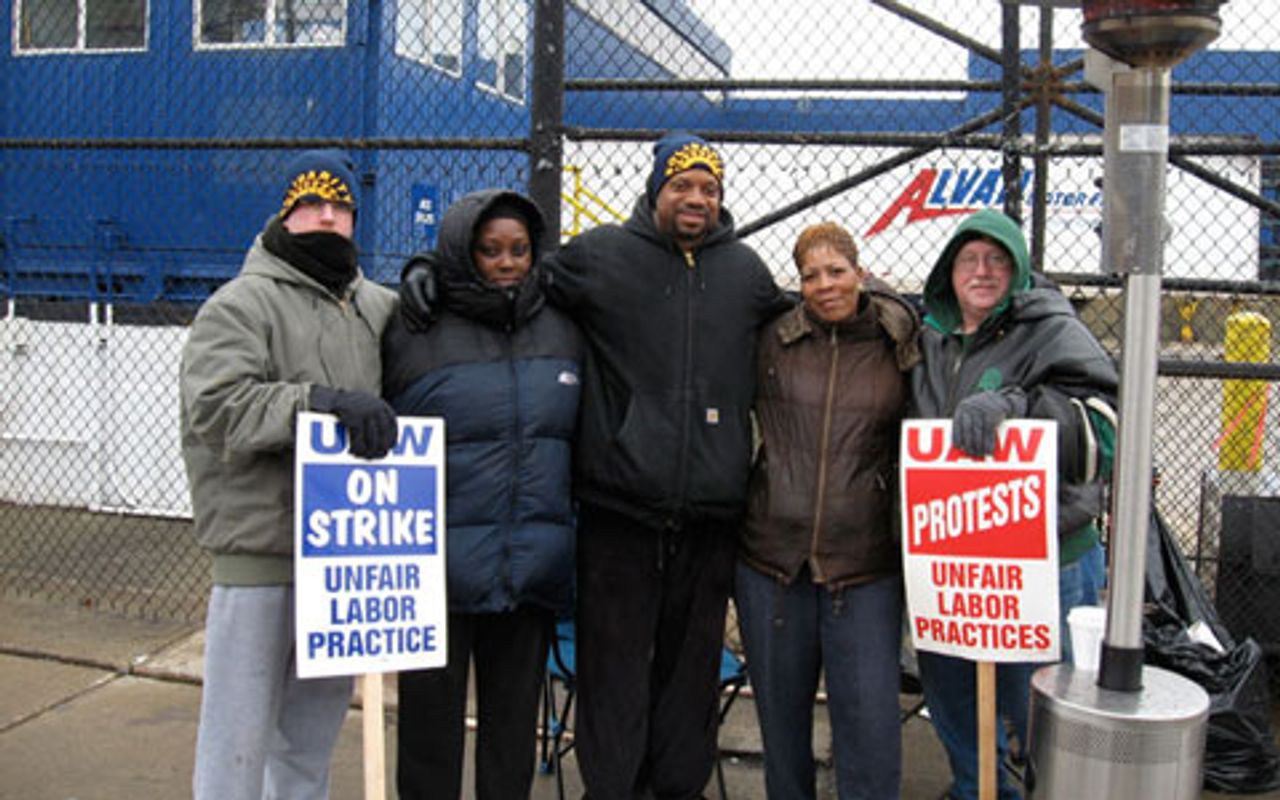American Axle Streik im Winter 2008