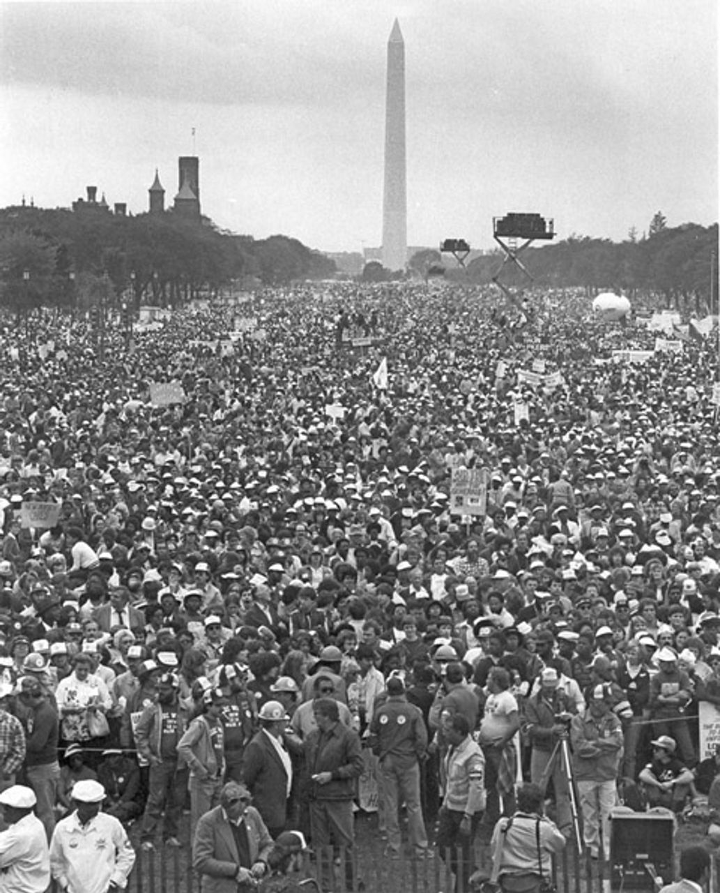 Washington, September 1981, Demonstration einer halben Million Arbeiter