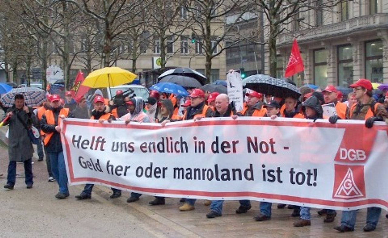 Die Demonstration in Wiesbaden