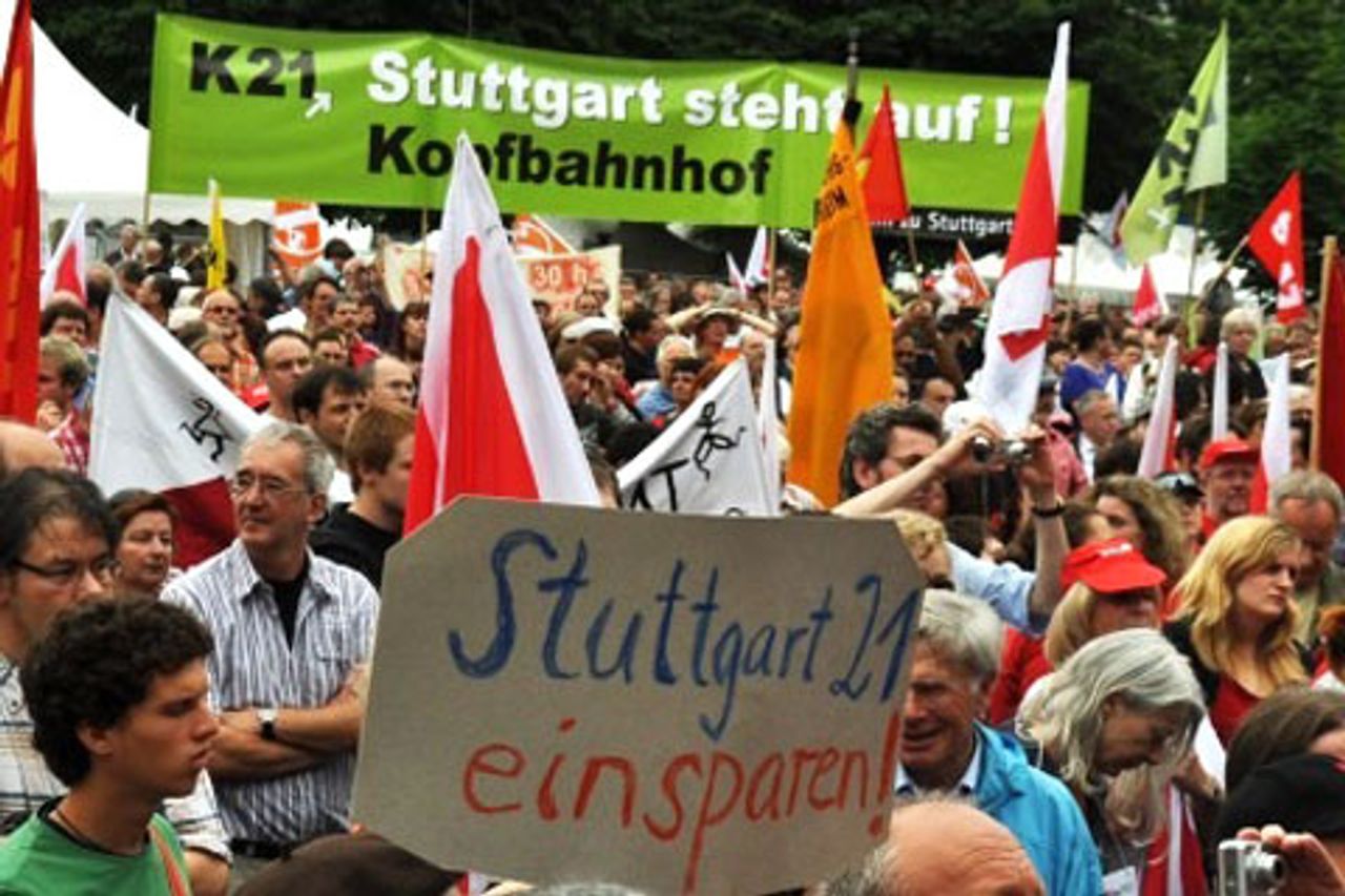 Eine Anti-Stuttgart21-Demonstration