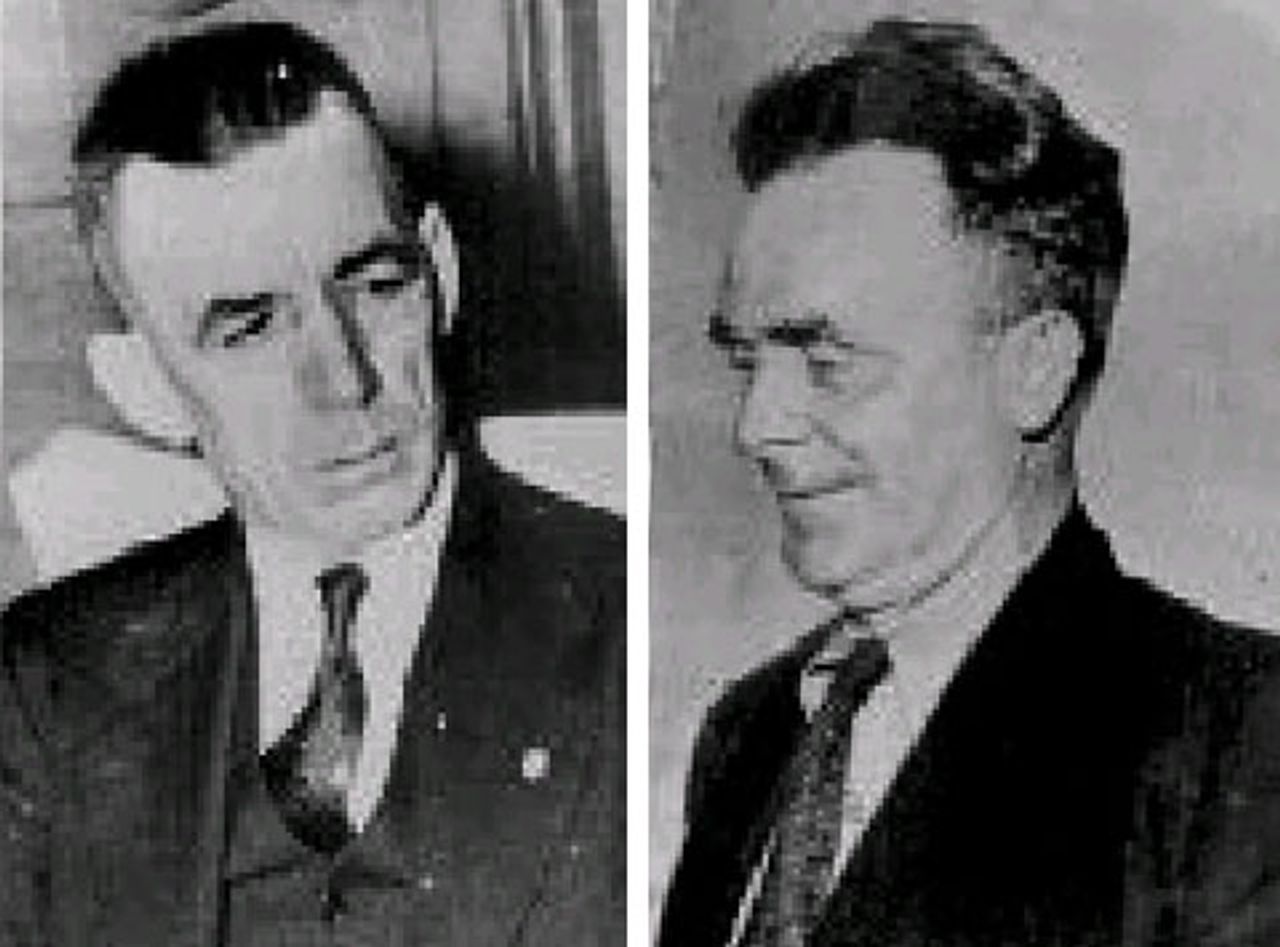 Vincent R. Dunne (left) and Carl Skoglund