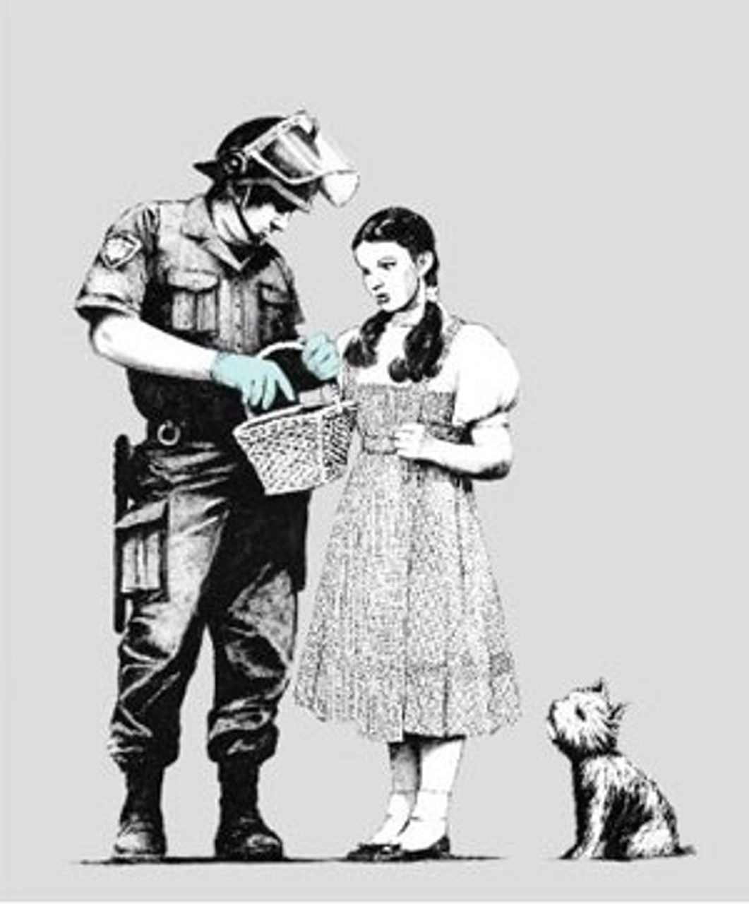 “Stop and Search” by Banksy. Courtesy Banksky.co.uk