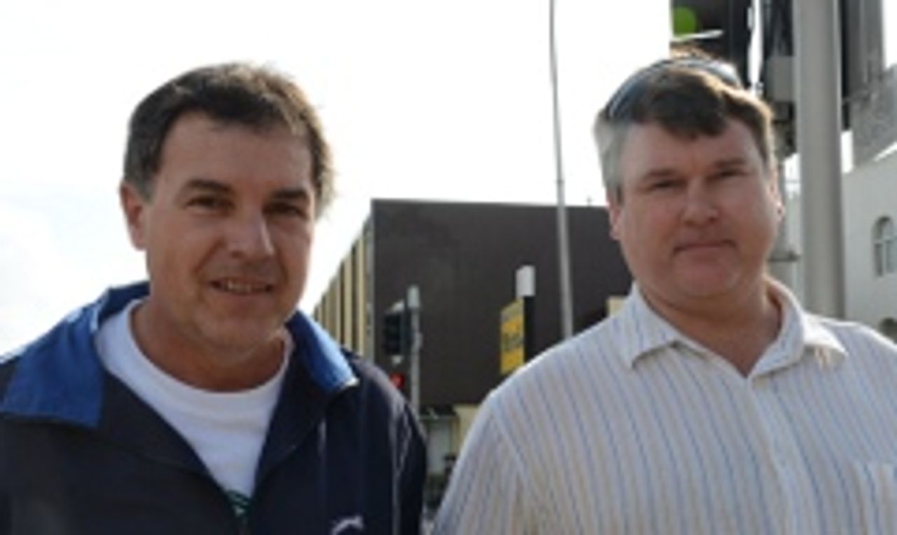 Michael Boswick (left) and Steve Lambert