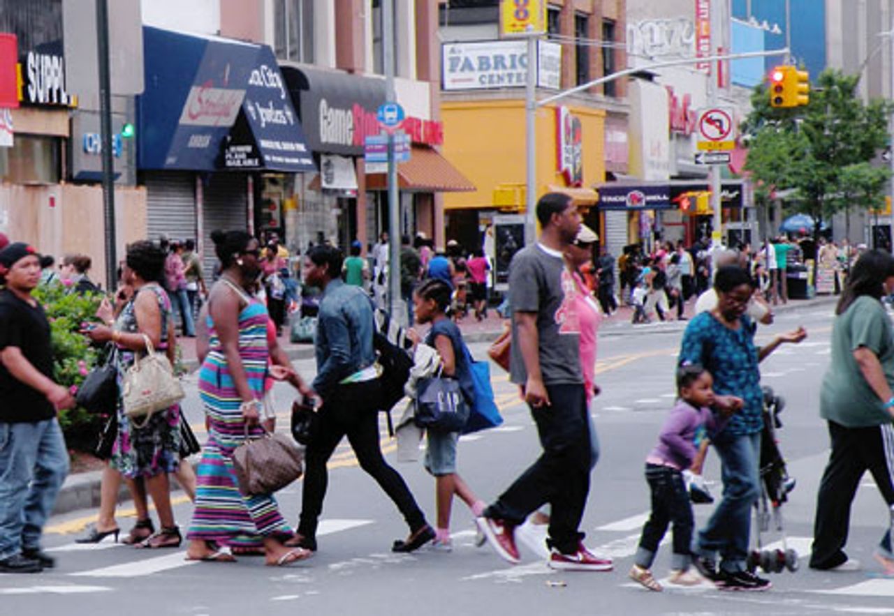 A street scene in Jamaica, Queens