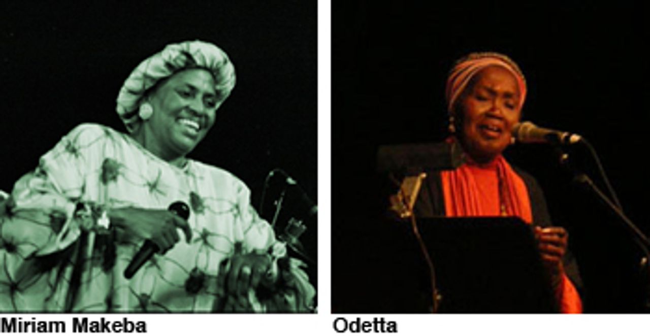 Miriam Makeba and Odetta