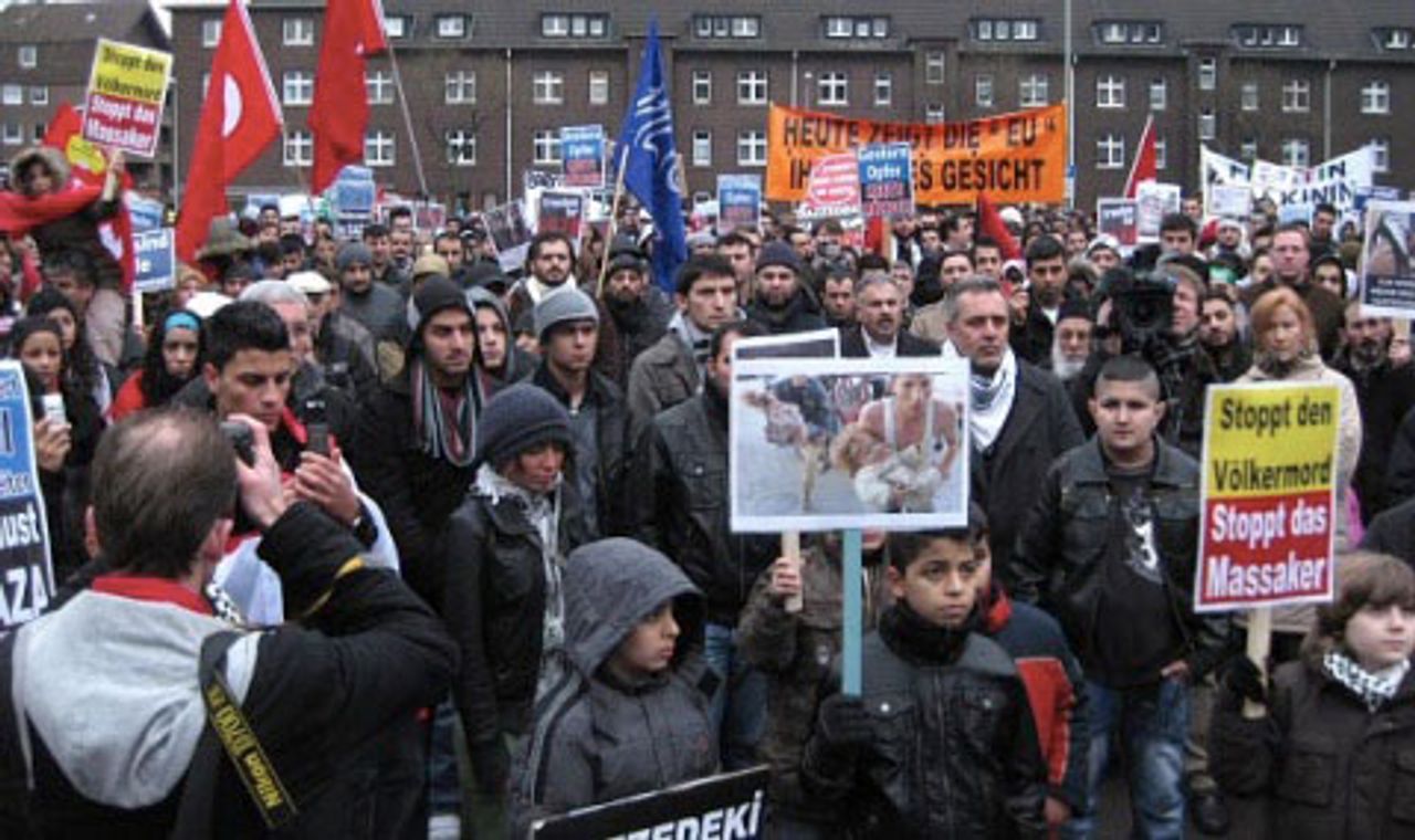 The demonstration in Duisburg