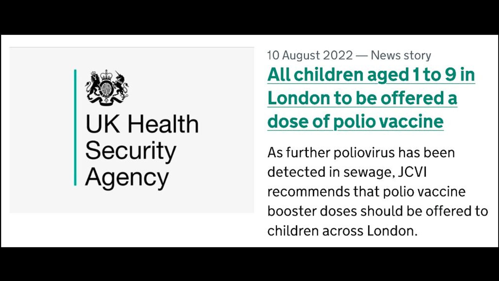 Lingvistik opnå strimmel Discovery of polio virus in London sewers prompts urgent vaccination of  children - World Socialist Web Site