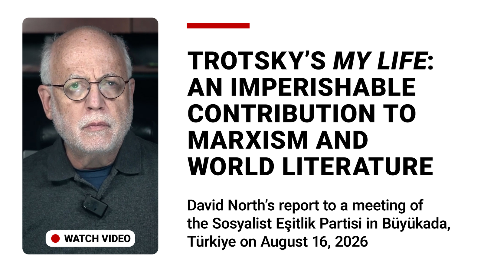 Ma vie de Trotsky : une contribution impérissable au marxisme et à la littérature mondiale