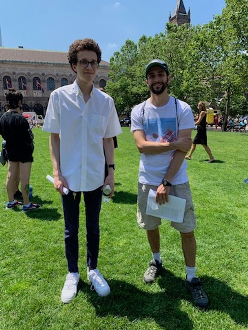 Boston public school teachers, Matt (left)