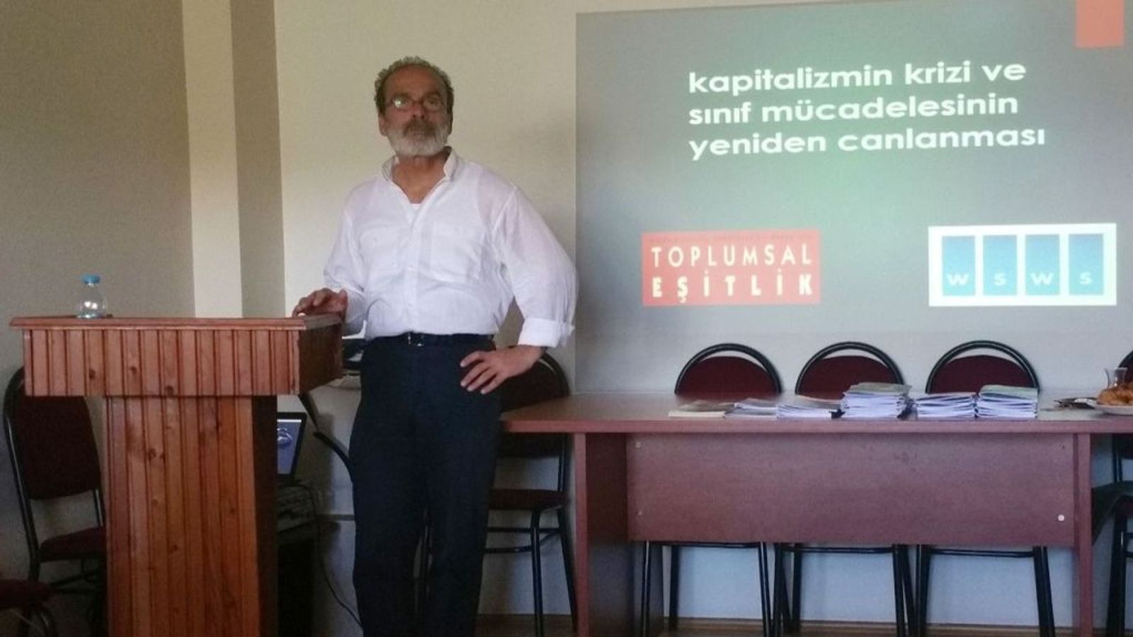 Halil Çelik yoldaş, Türkiye işçilerinin izlemesi gereken uluslararası sosyalist yolu ateşledi