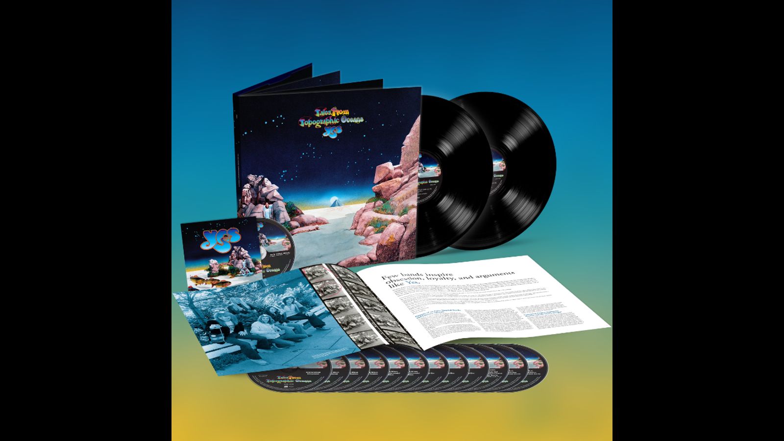 The 50th anniversary remaster of <em>Tales from Topographic Oceans</em> by progressive rock band Yes