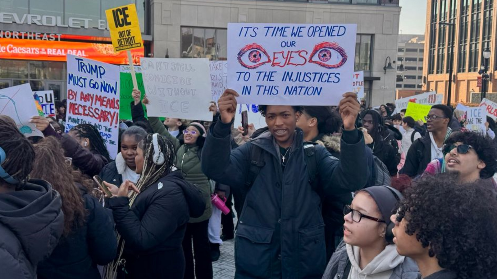 Detroit area student walkouts declare, “ICE are the criminals, not us”