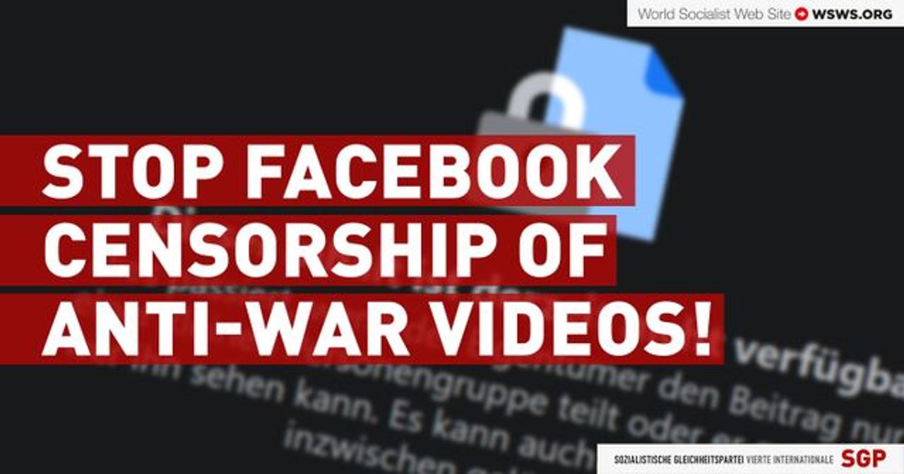Facebook cancels deletion of SGP anti-war video after extensive protests