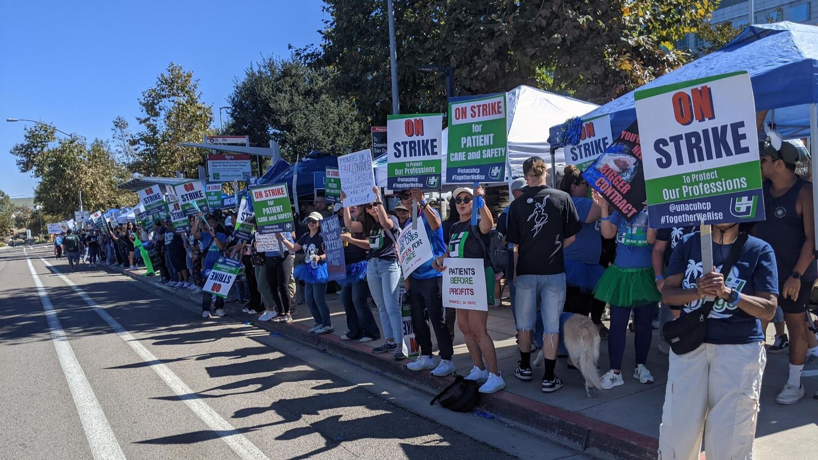 More than 30,000 Kaiser workers in California and Hawaii launch open-ended strike