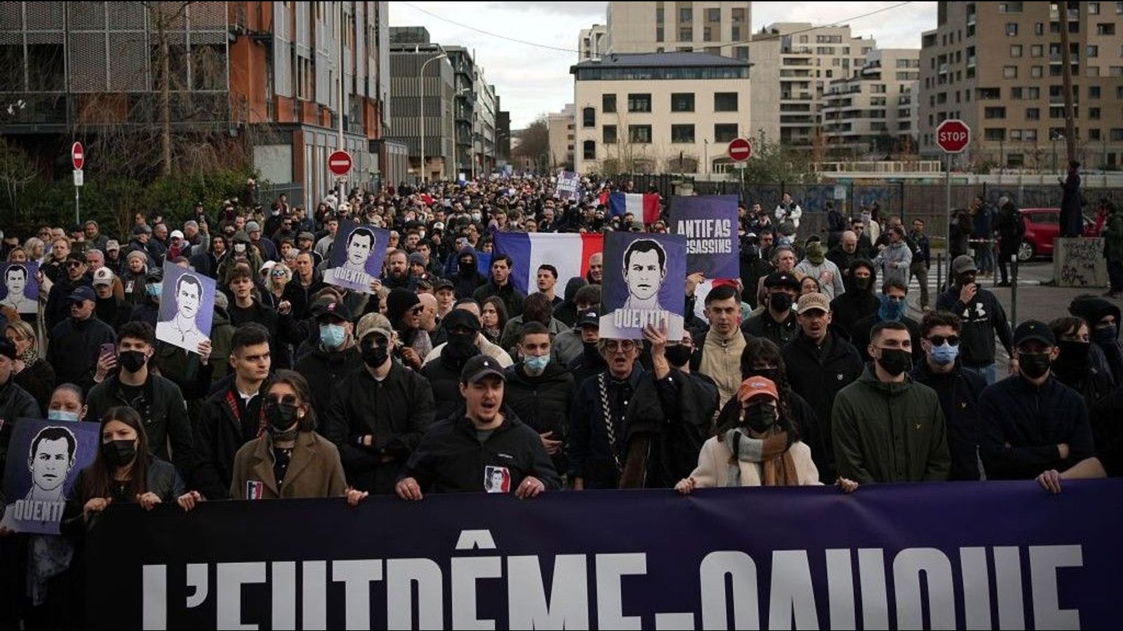 Mobilisation fasciste après la mort de Quentin Deranque