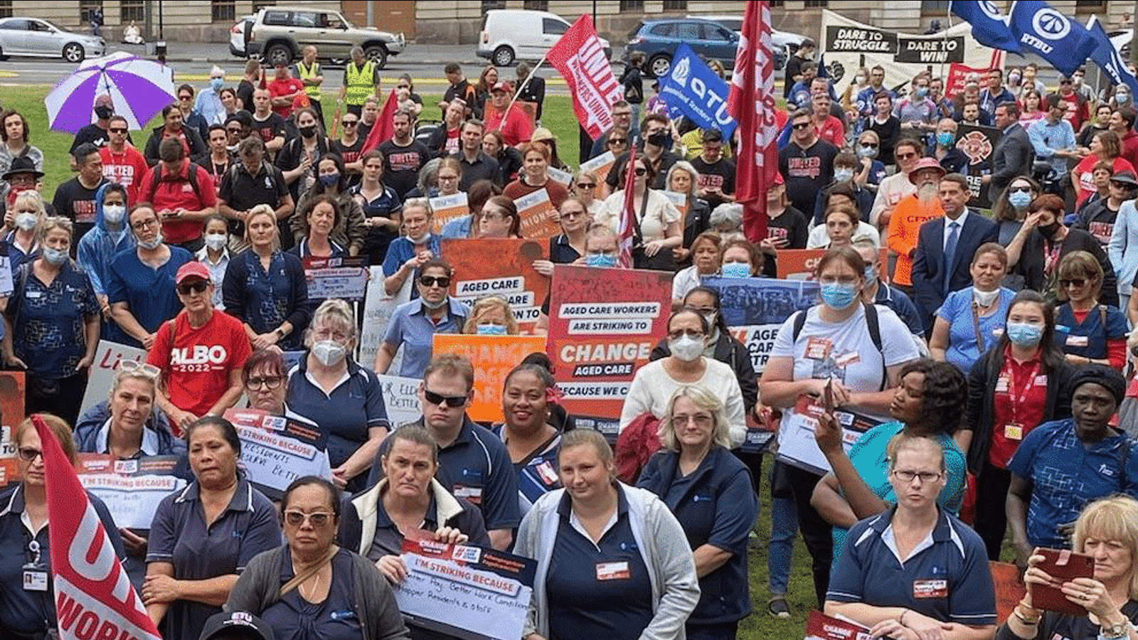 Australian union turns aged care workers’ strike into Labor election ...