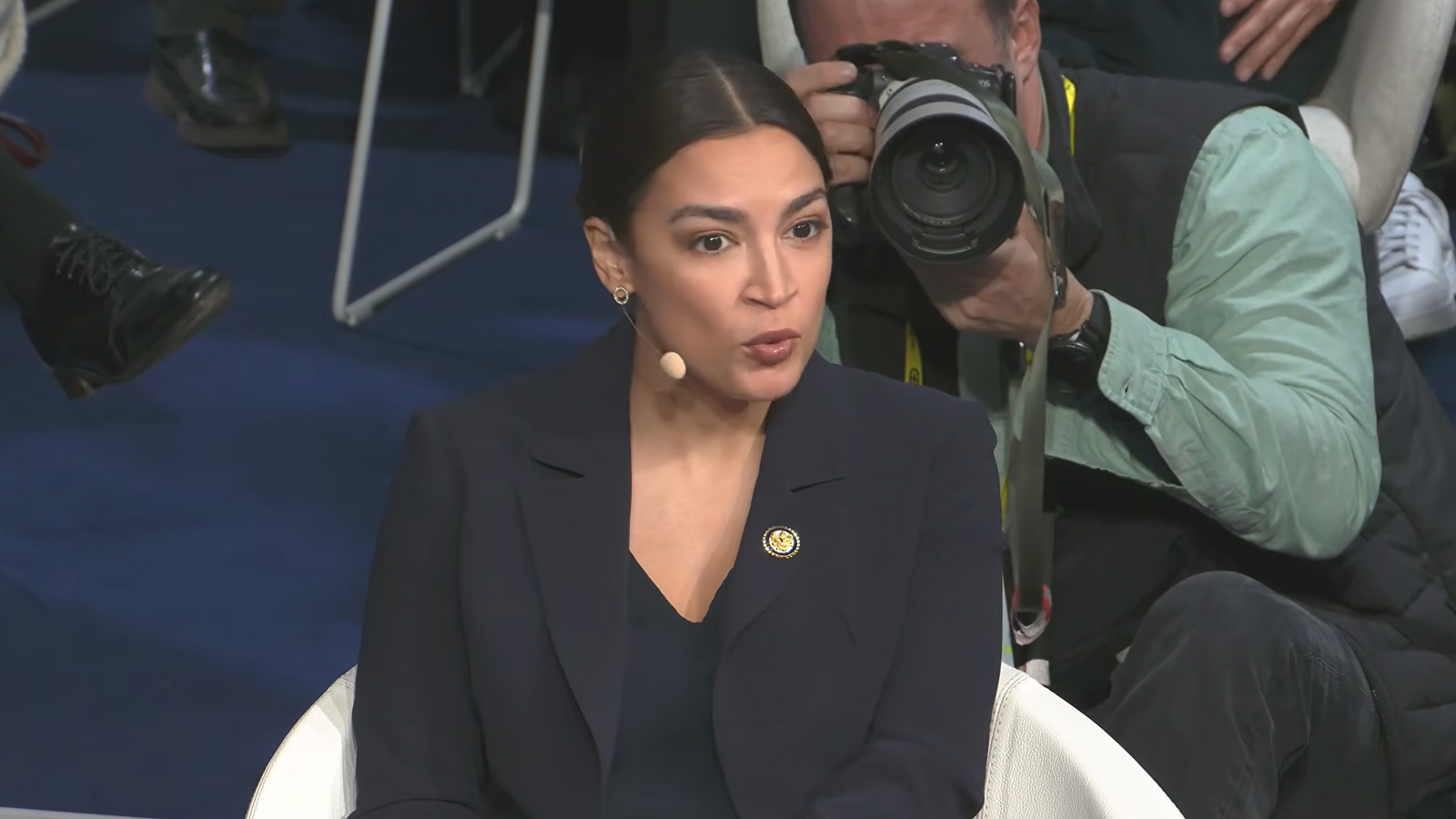 At Munich conference, AOC accuses Trump of insufficient commitment to war against Russia, refuses to rule out war with China