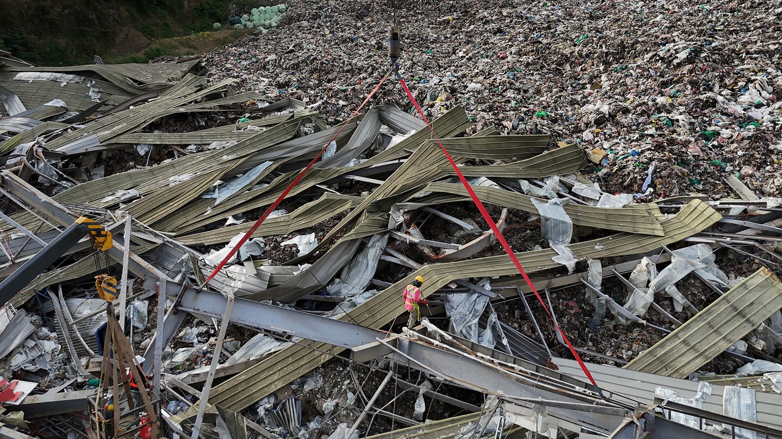 36 workers killed in huge landfill collapse in the Philippines