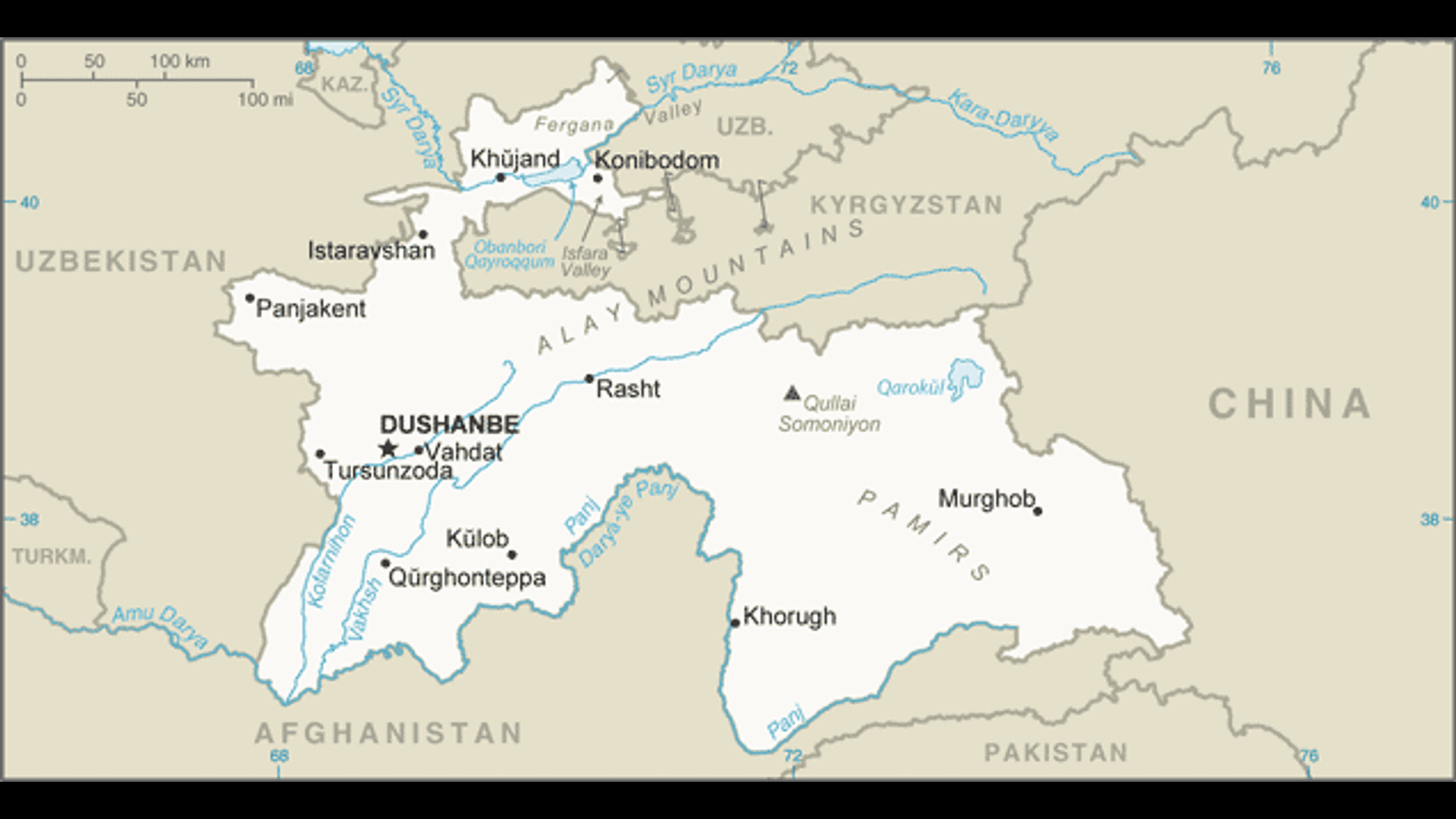Таджикистан это азия. Чкаловск Таджикистан карта. Город Чкаловск Таджикистан на карте. Таджикистан границы. Кыргызско таджикская граница на карте.
