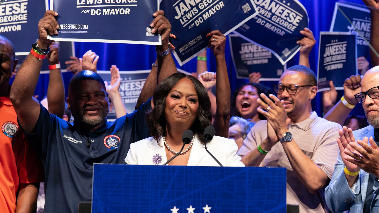 DSA member Janeese Lewis George wins Washington D.C. mayoral primary, pledges to work with Trump
