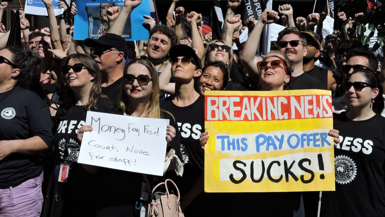 Australian Broadcasting Corporation staff strike over pay and conditions