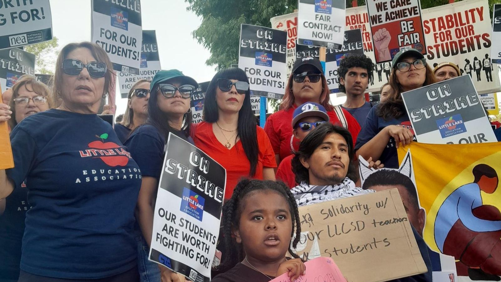 “We do have the money to pay for education. Unfortunately, it’s been funneled away to pay for wars”: California Little Lake teachers walk out