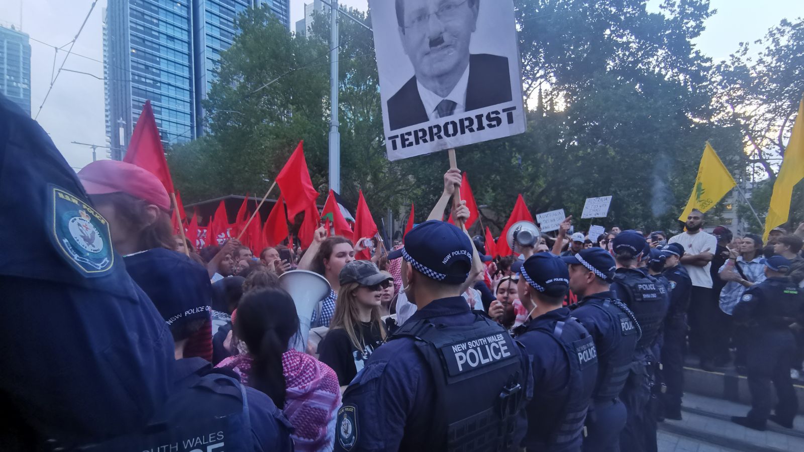 Australian protesters against Herzog visit speak about police attacks