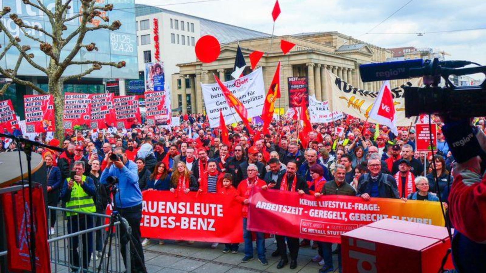 IG Metall und Verdi in Stuttgart: Nahe an Konzernen und Staat, weit weg ...