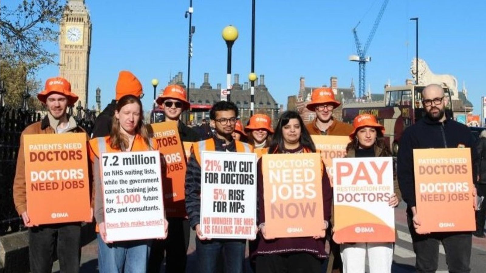 National resident doctors strike in England over pay and jobs