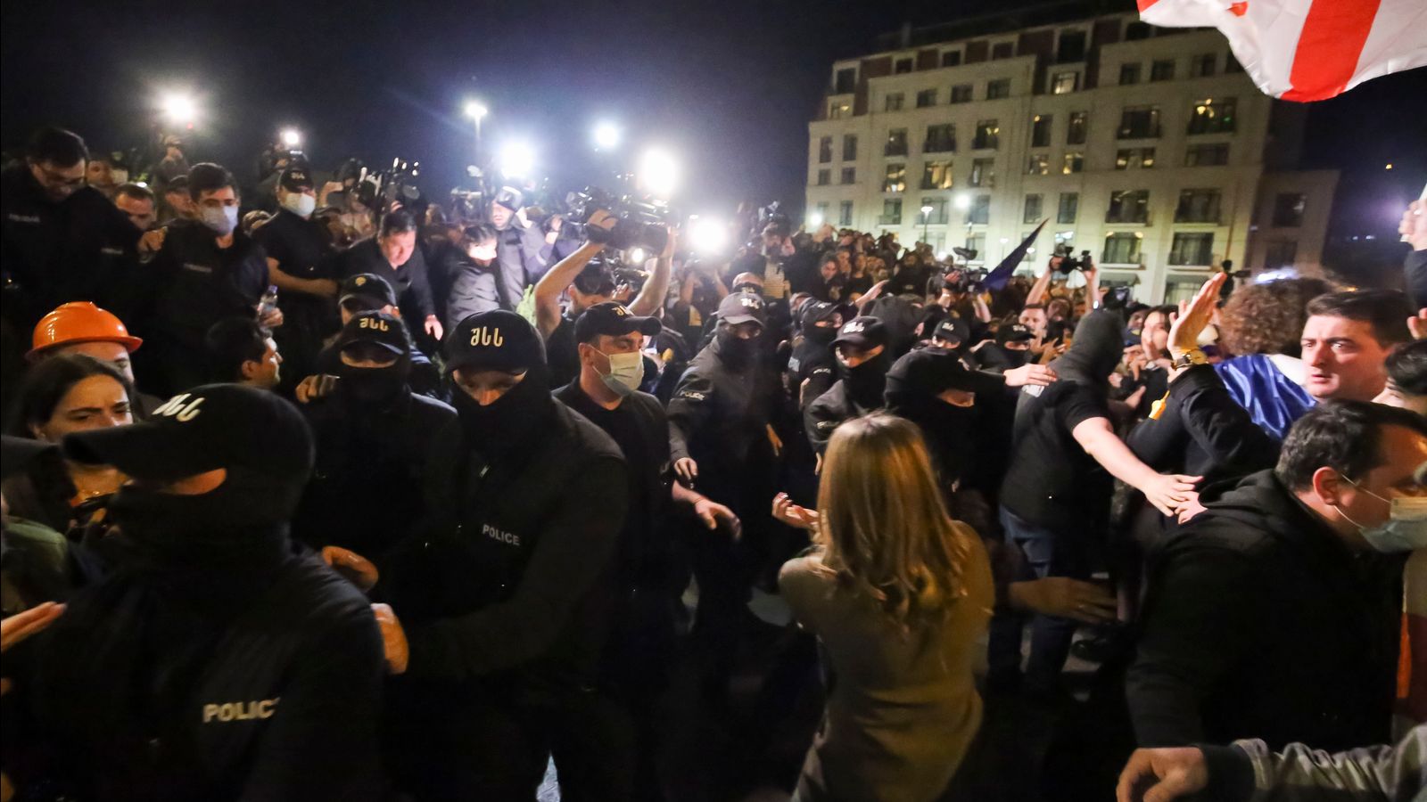 Im Land Georgia kommt es zu vom Westen unterstützten Protesten