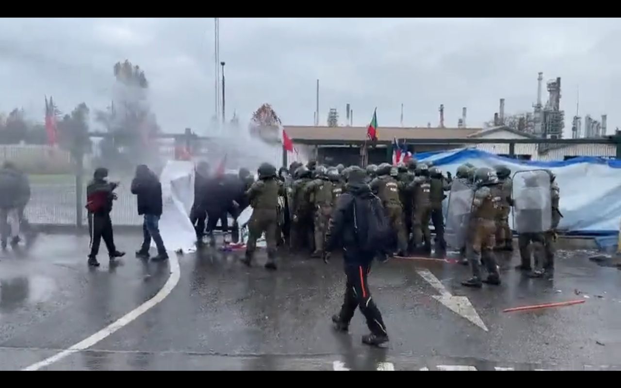 El gobierno de pseudoizquierda de Chile envía a la policía para romper la huelga y arrestar a los trabajadores de la refinería
