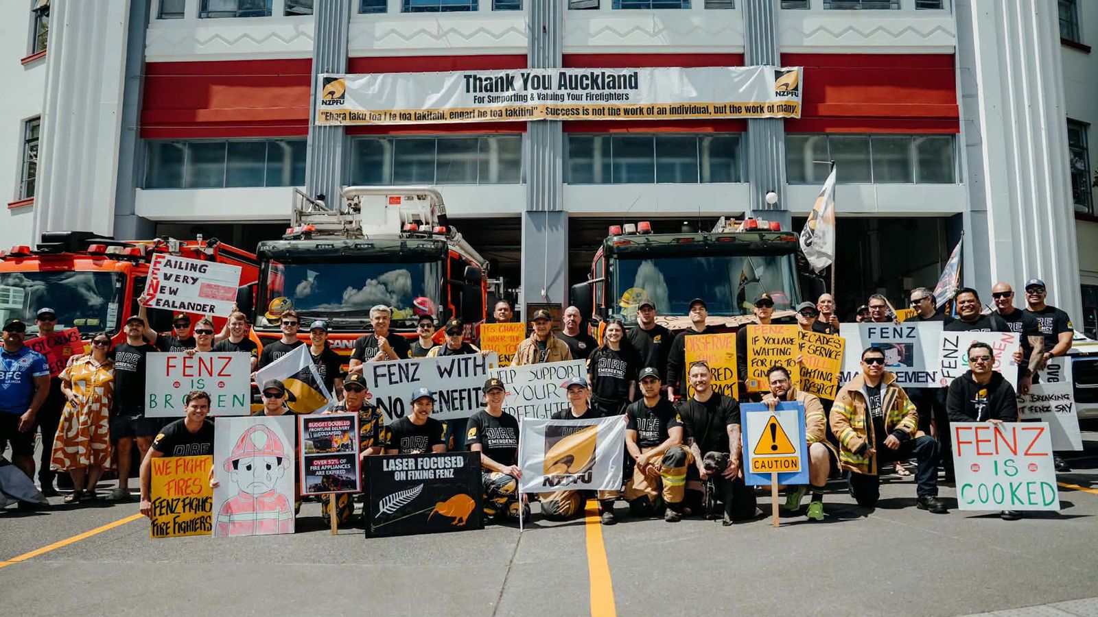 New Zealand fire agency proposes real pay cut for striking firefighters ...