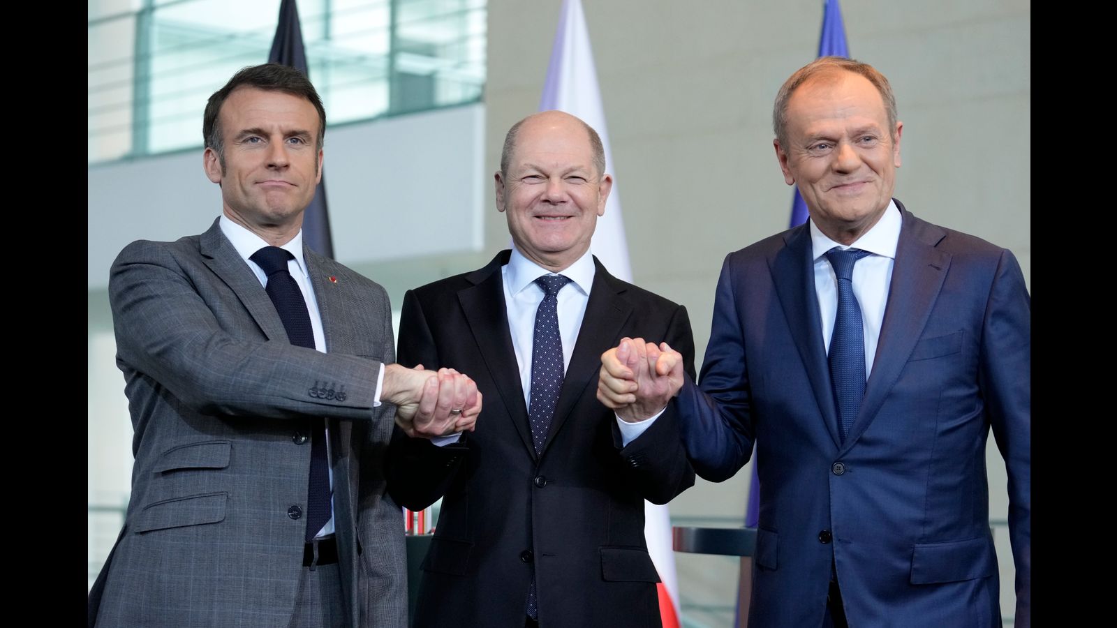 Deutschland, Frankreich und Polen geloben auf dem Berliner Gipfel, den Krieg mit Russland zu eskalieren