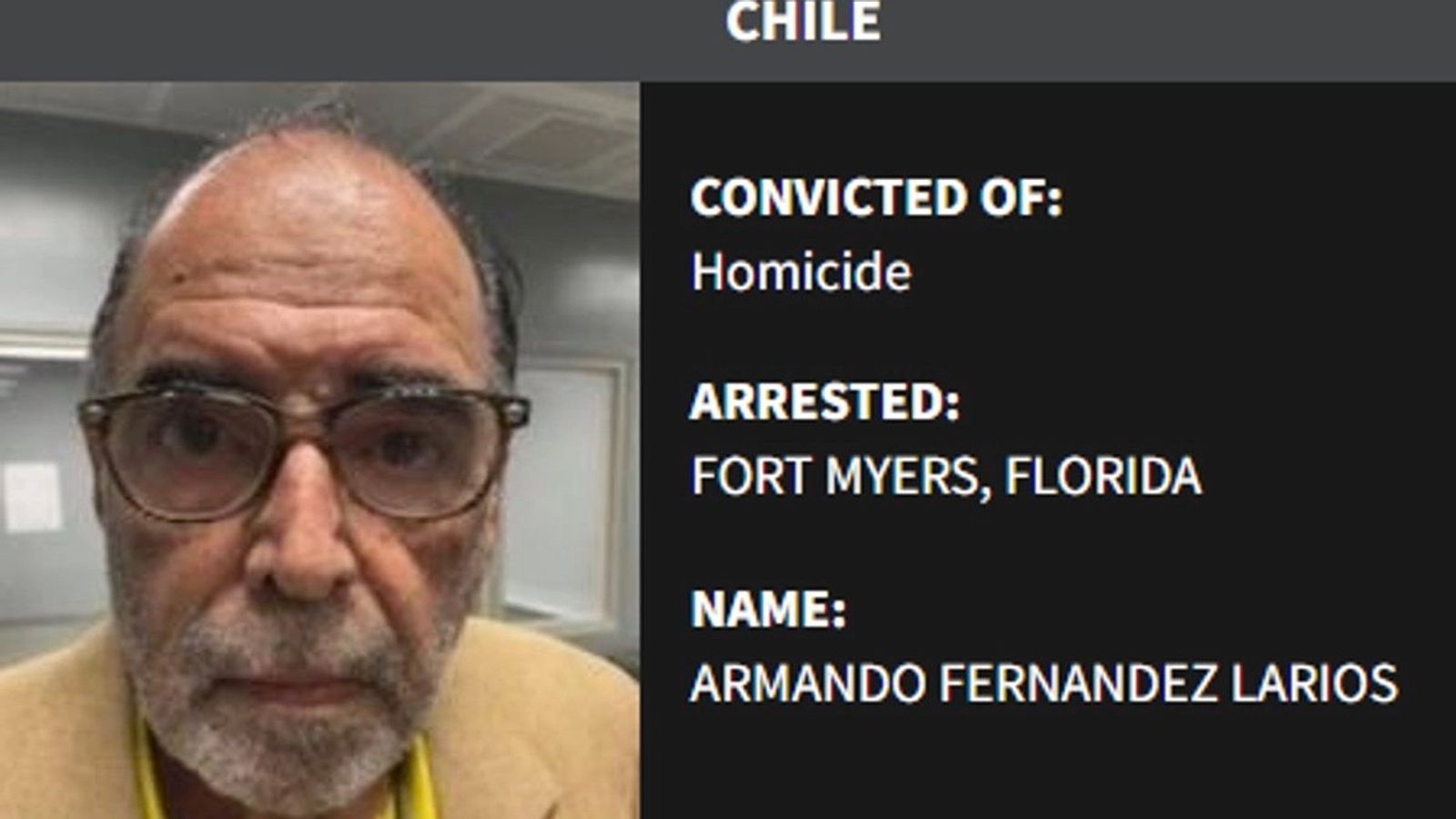 “The worst of the worst”: ICE detains Chilean death squad killer