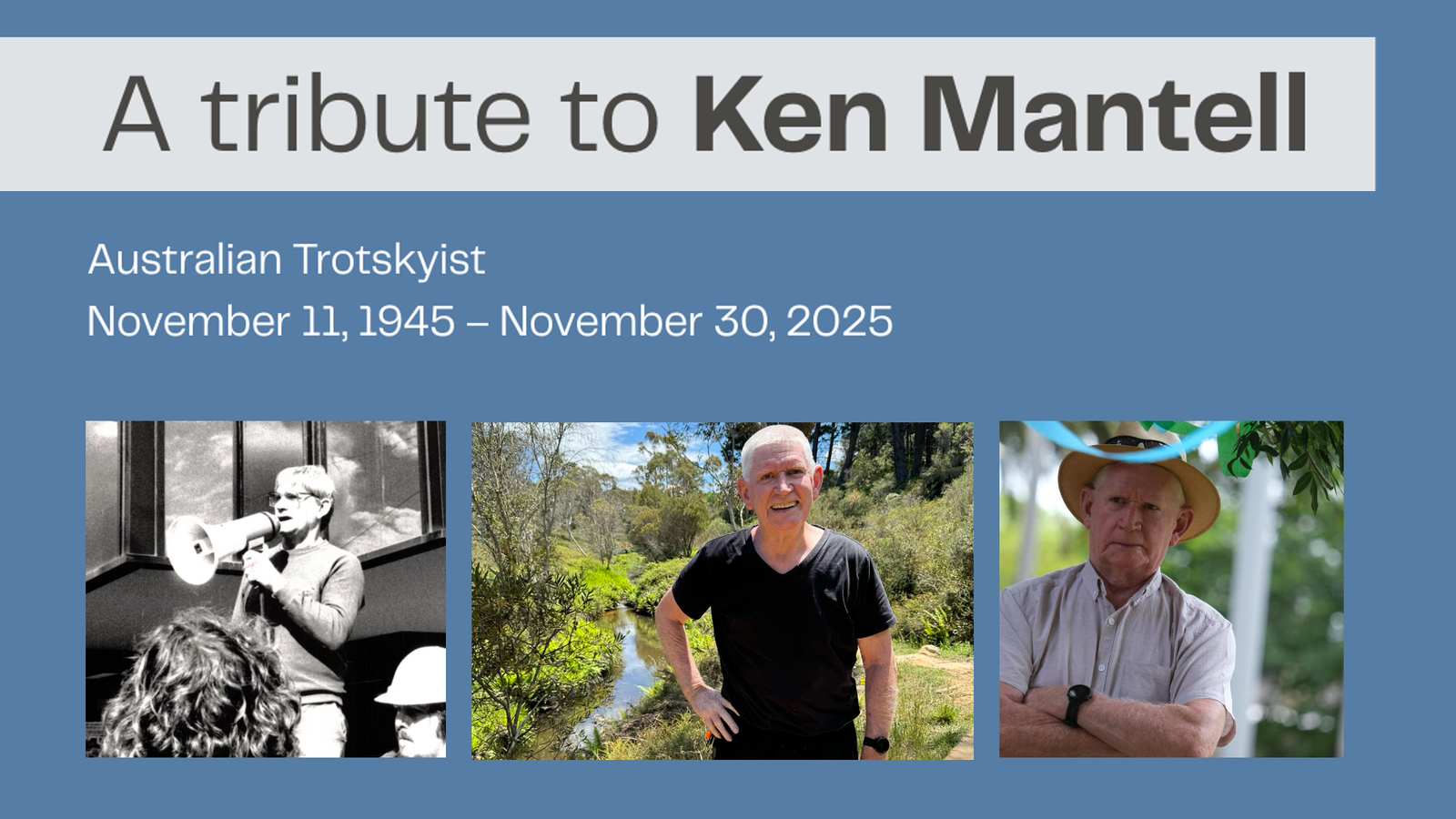 Watch: A tribute to Australian Trotskyist Ken Mantell