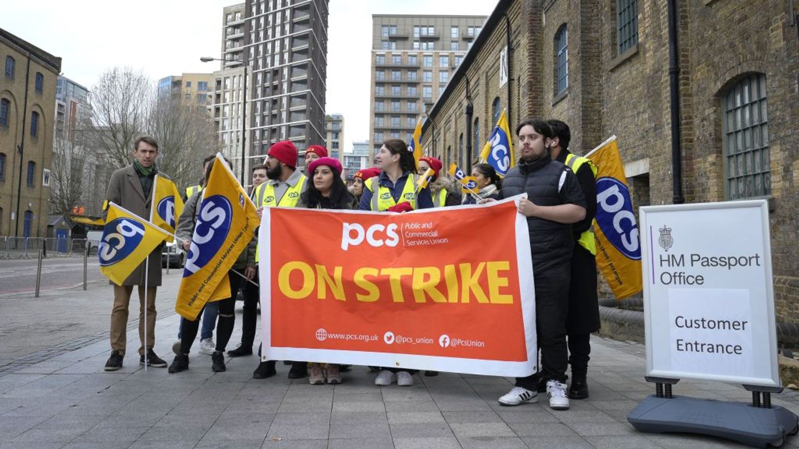 UK civil servants hold national strike over pay pensions and jobs, as ...