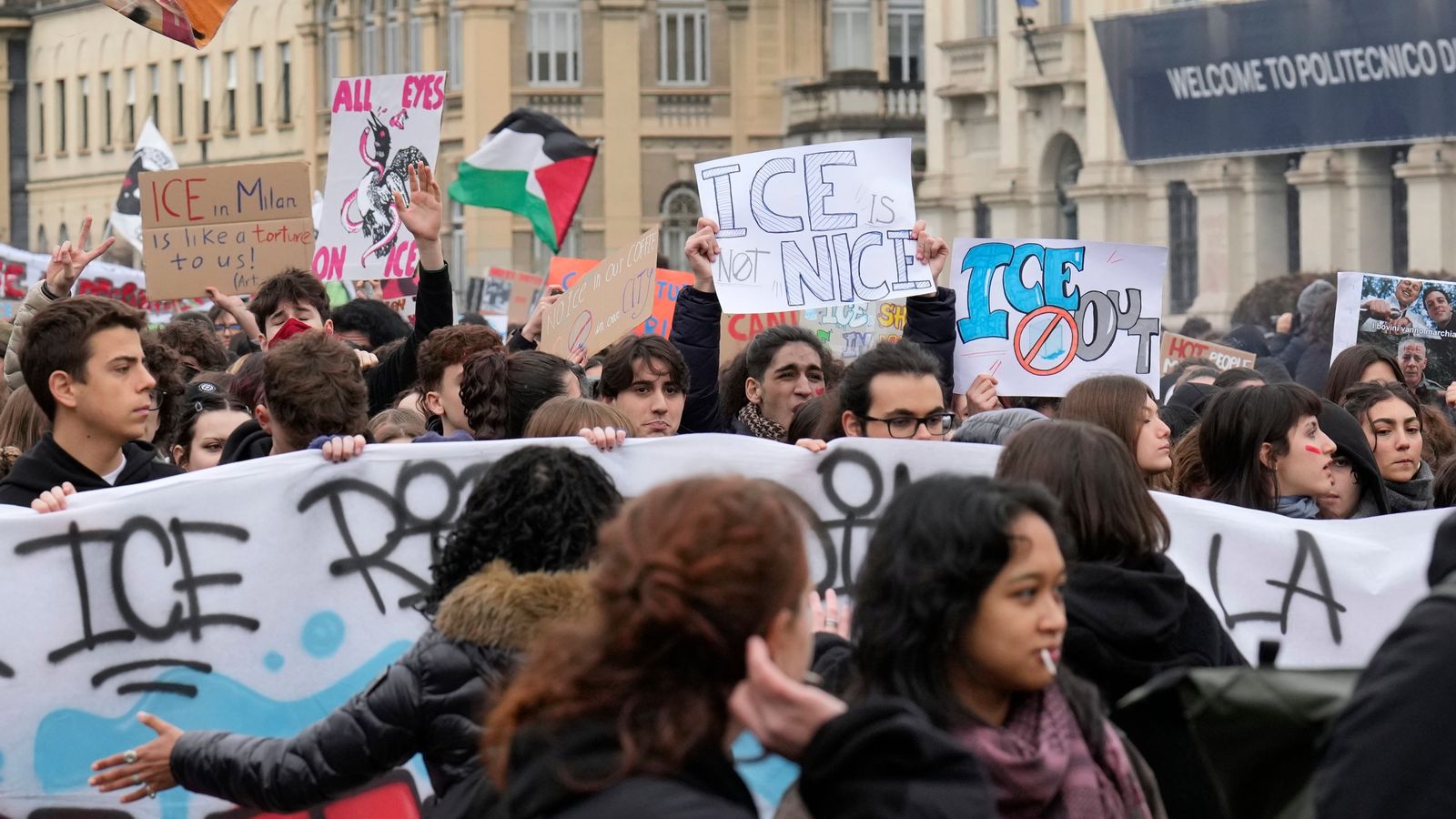 International opposition to Trump and ICE shape opening of Milan Olympics