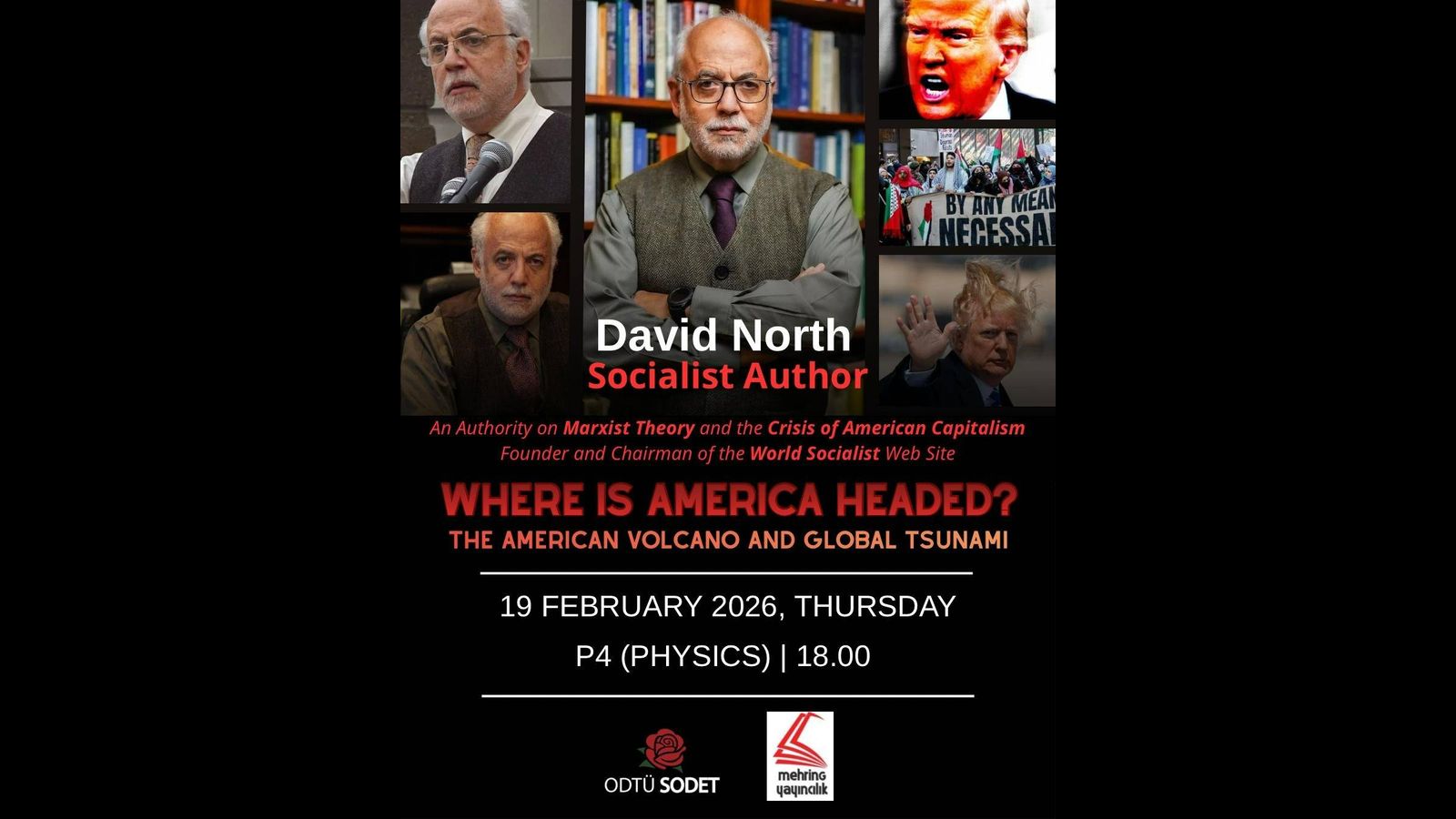 David North to speak at two universities in Ankara, Turkey: “The American volcano and the global tsunami”