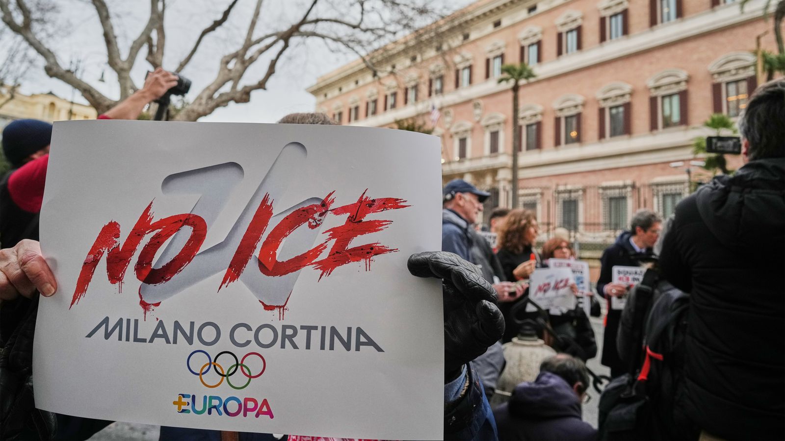 Protests erupt in Italy against ICE presence at Winter Olympics in Milan
