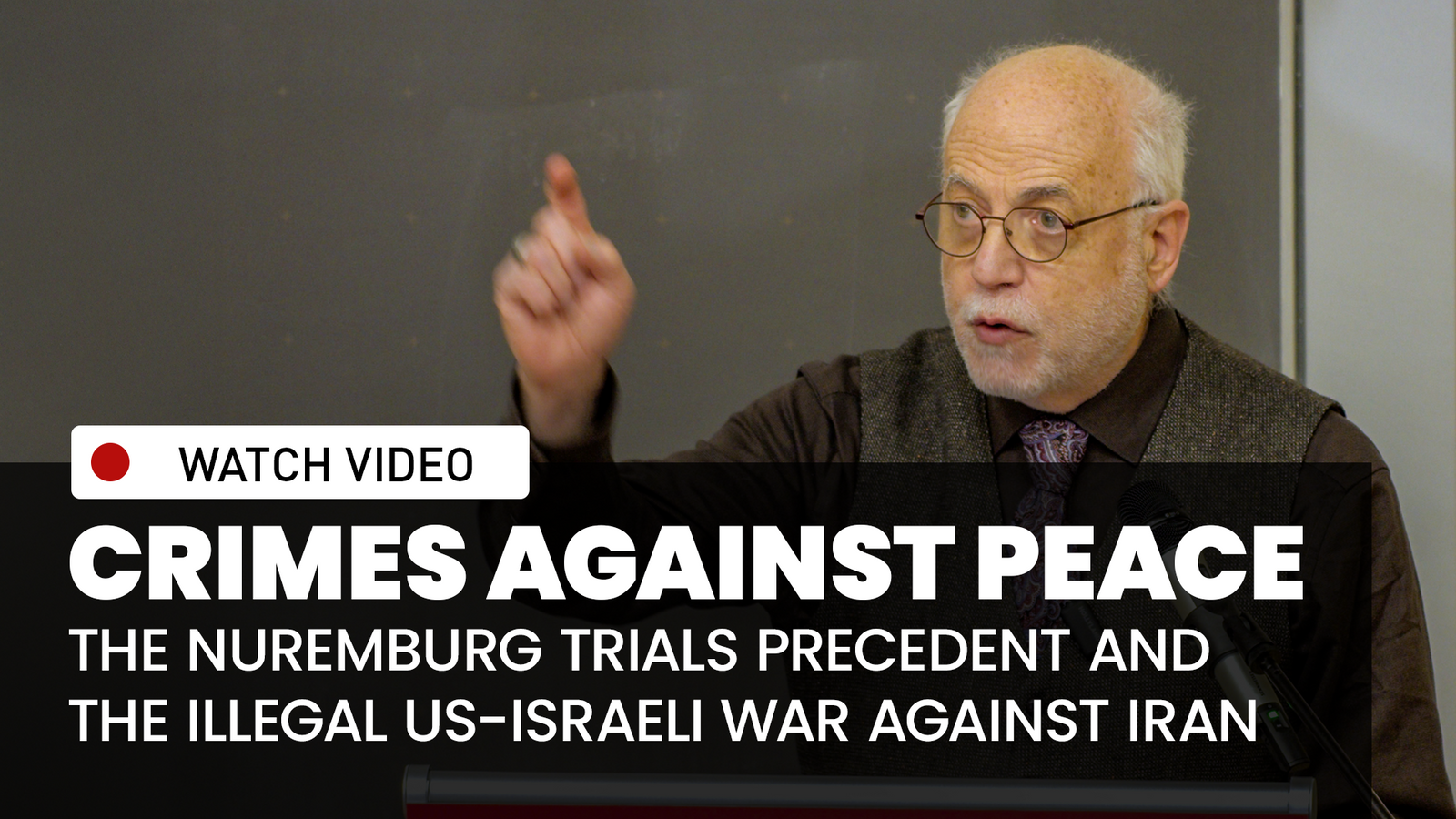 Crimes against peace: The Nuremburg Trials precedent and the illegal US-Israeli war against Iran