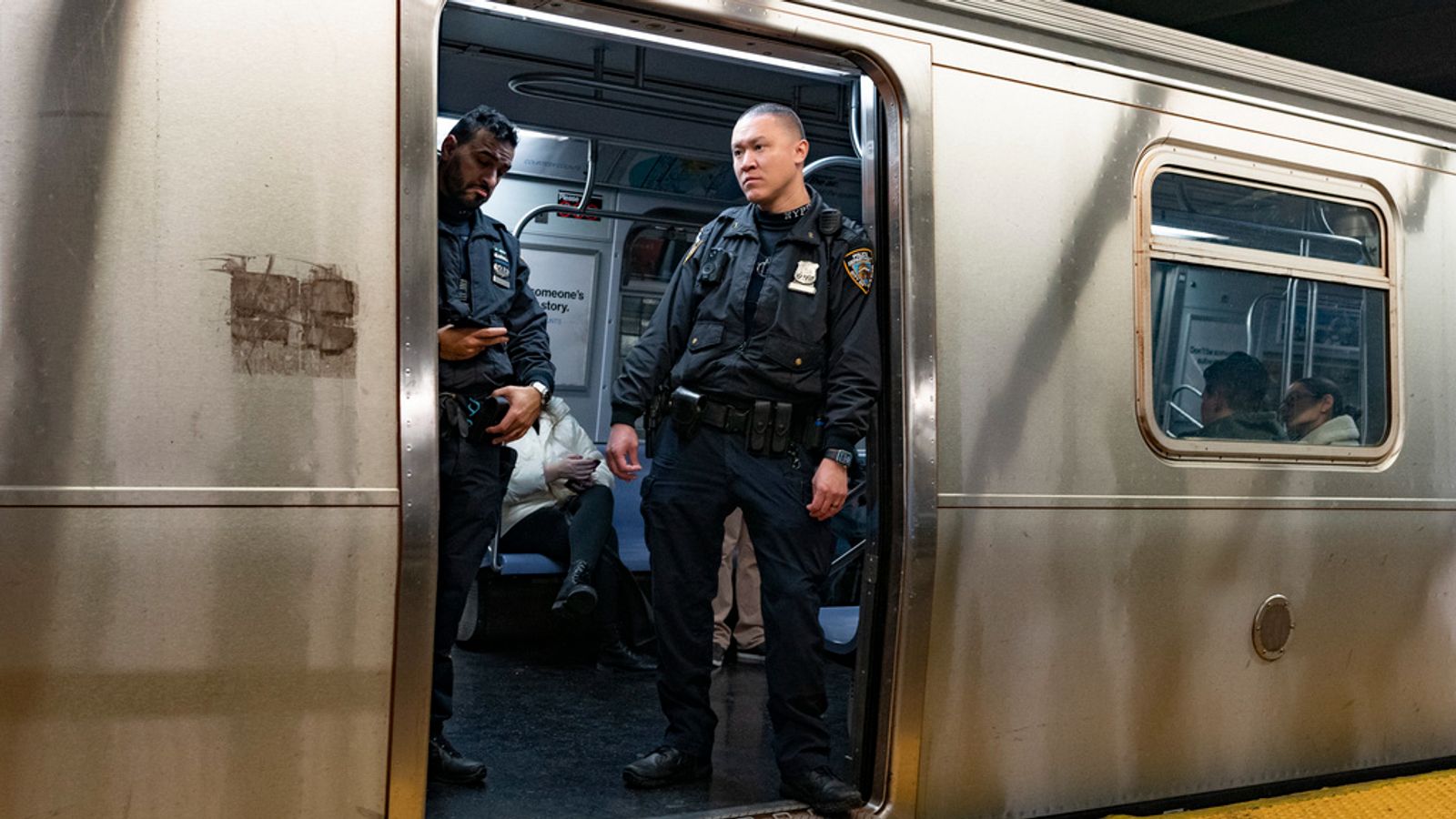 New York City police shoot four in subway car over suspected fare