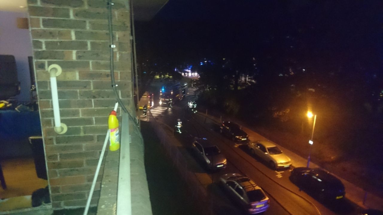 Cars parked on both sides of the narrow Grenfell Road inhibit fire engine access to Grenfell Tower on the night of the fire [Credit:Joe Delaney]