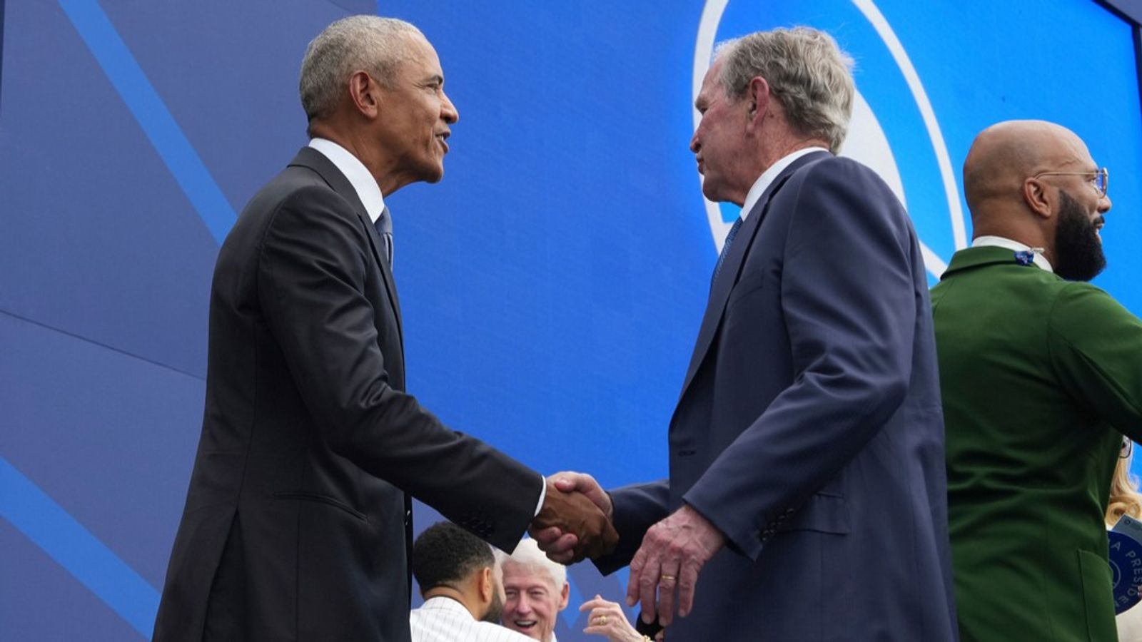 Obama library dedication turns presidency of war, Wall Street bailouts into Democratic Camelot