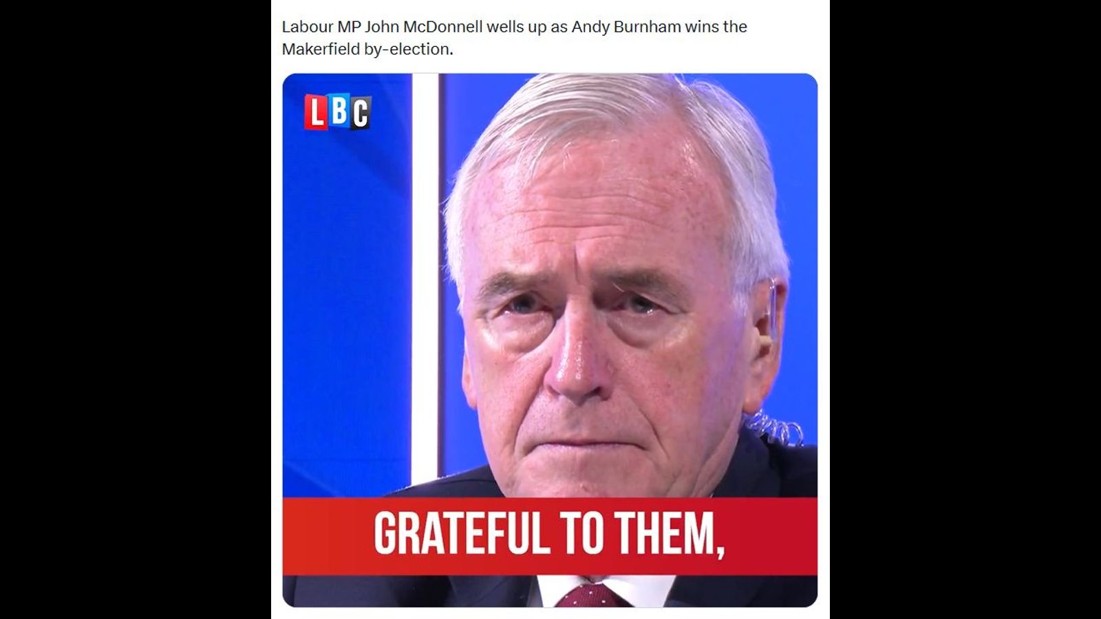 Labour left backs Andy Burnham for party leadership as Starmer resigns