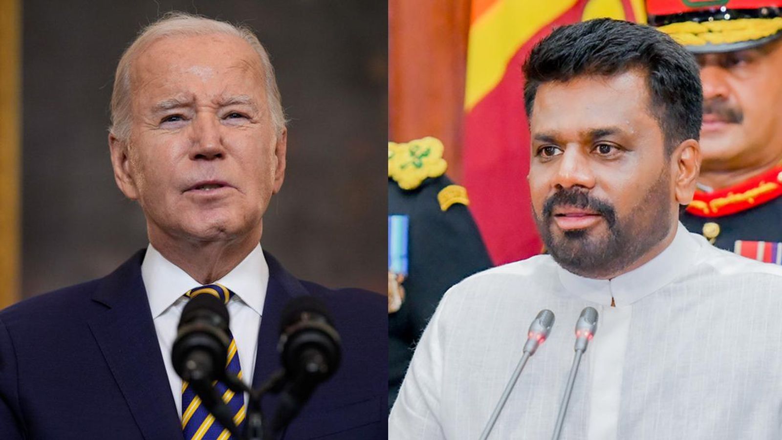 バイデン氏、スリランカ新大統領に祝意を表明