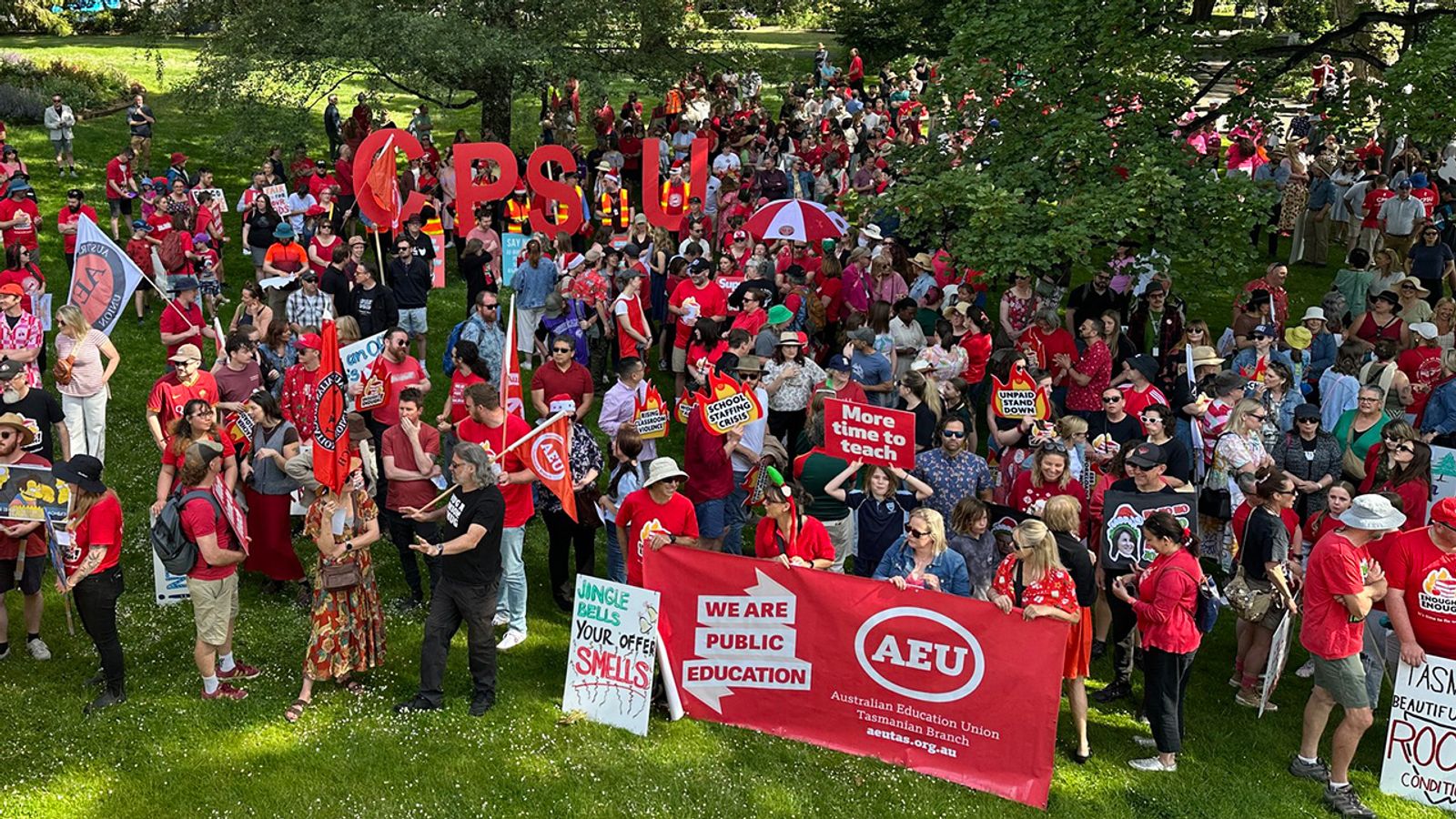 Australia: Tasmanian teachers strike again but unions block a unified fight