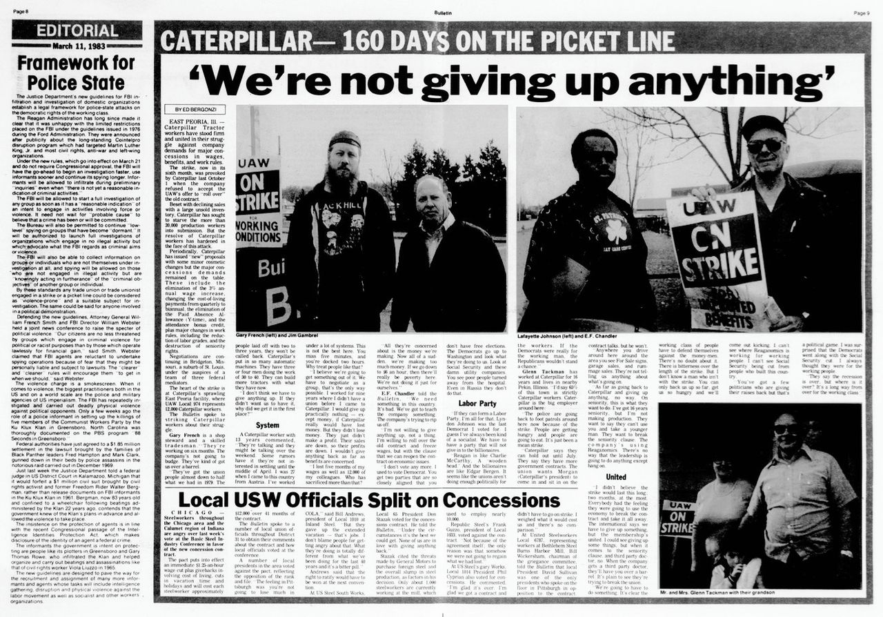 Class struggle at Caterpillar: Lessons from the past - World
