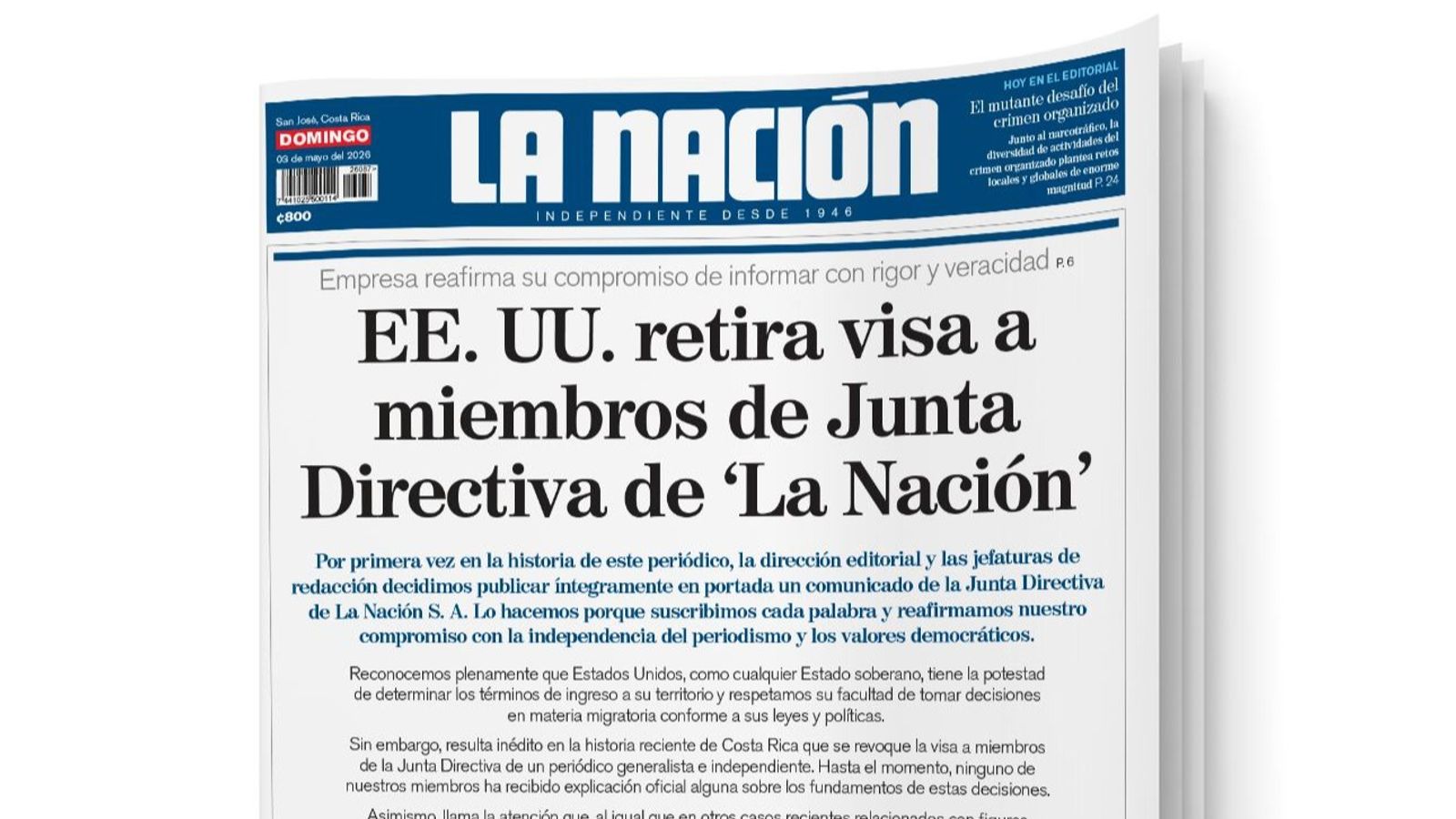 Trump administration attacks Costa Rican media to silence opposition to fascistic puppet regime