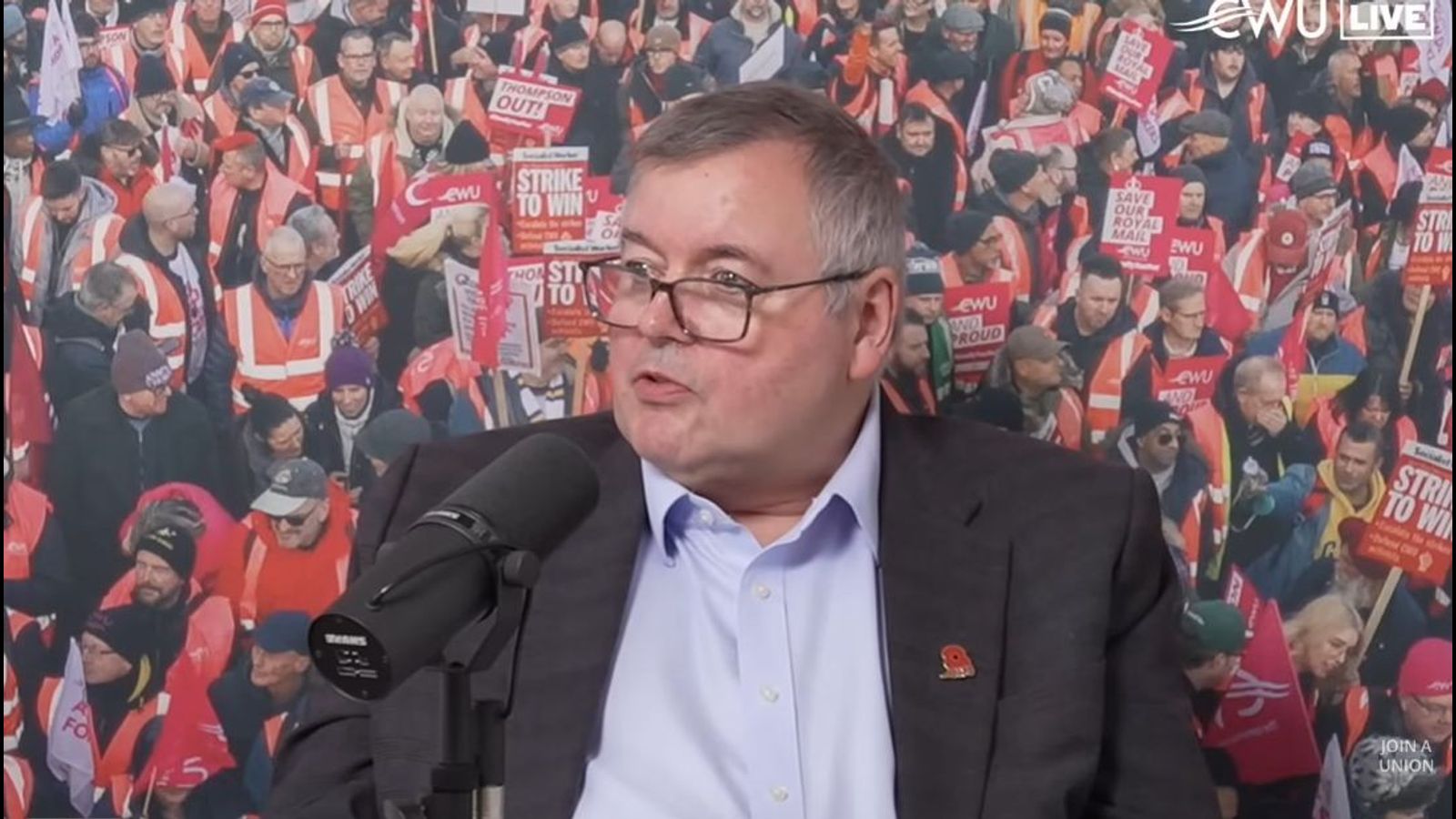 Communication Worker Union’s Martin Walsh opposes call for rank-and-file fightback at Royal Mail